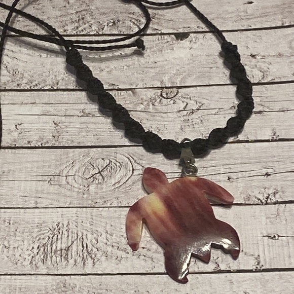 Boho Coral charm of Marine turtle handmade - Picture 6 of 6